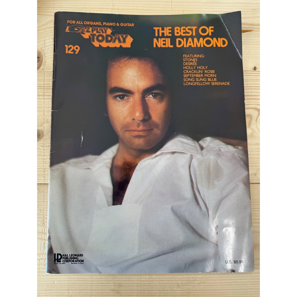 Neil Diamond E-Z Play Today 129 Sheet Music Book Organ Piano Guitar Hal Leonard